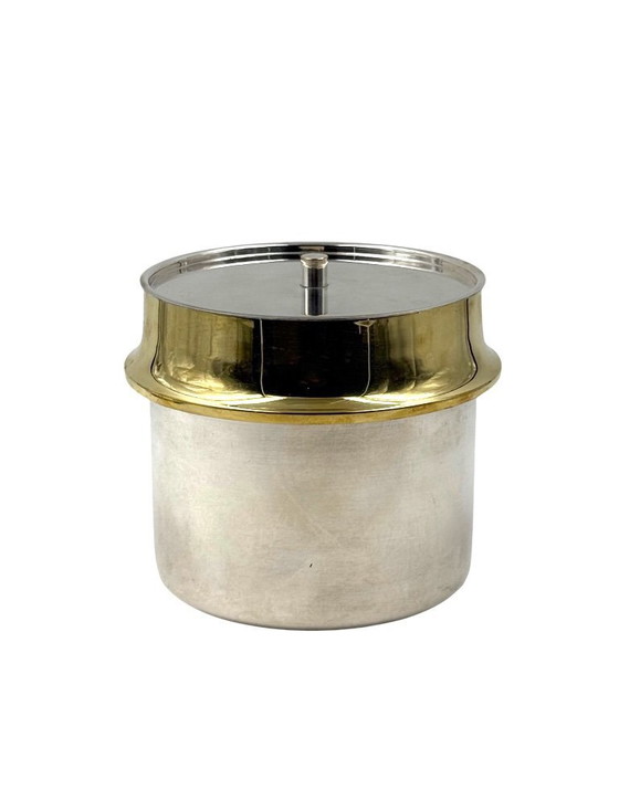 Image 1 of Secchiello per il ghiaccio in oro Hollywood regency, Italia, 1980 ca.