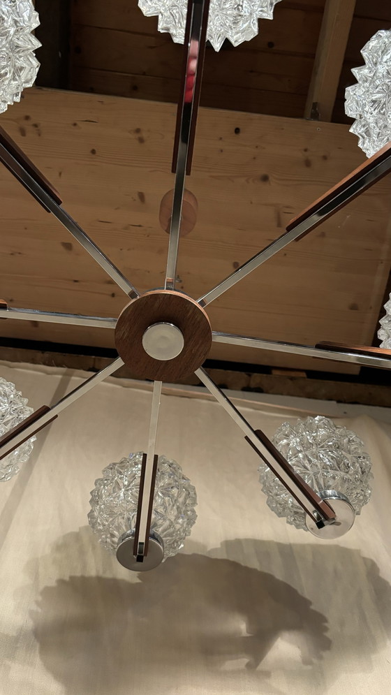 Image 1 of Scandinavische Sputnik-stijl kroonluchter della metà del secolo