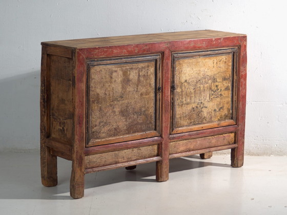 Credenza antica dipinta in olmo – Cina, circa 1950 – Credenze, Iron (photo 8 of 40)