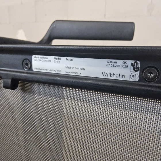 Image 1 of 2x sedia Wilkhahn Aline 230 con braccioli (impilabile) sedie di design / sedie da ufficio / sedie da sala da pranzo