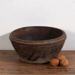 Cuenco antiguo de madera maciza (c.1900) #16 (photo 6 of 22)
