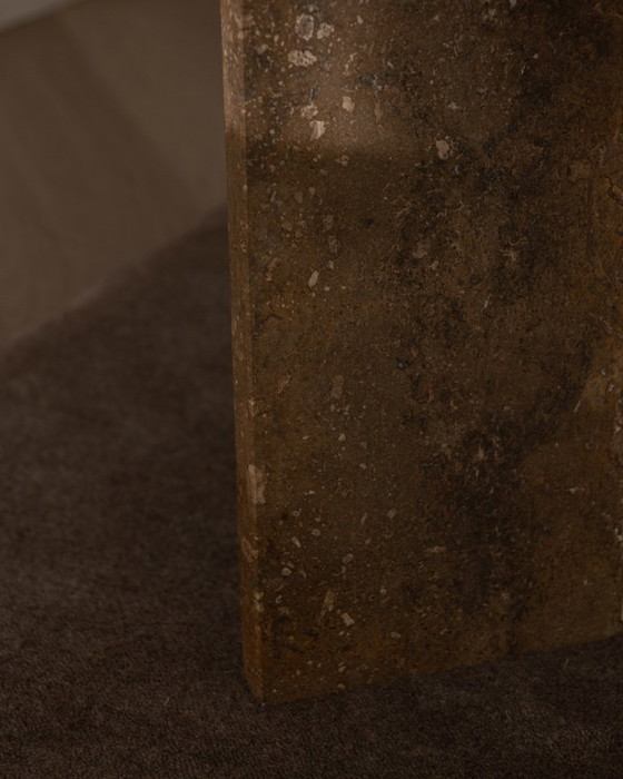 Image 1 of Vintage travertine coffee table · Italian style, 1970s