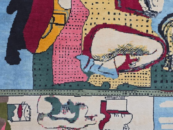 Alfombra "Dos mujeres reclinadas" de Le Corbusier – Lana, seda y algodón anudadas a mano, 250 x 190 cm. (photo 10 of 10)
