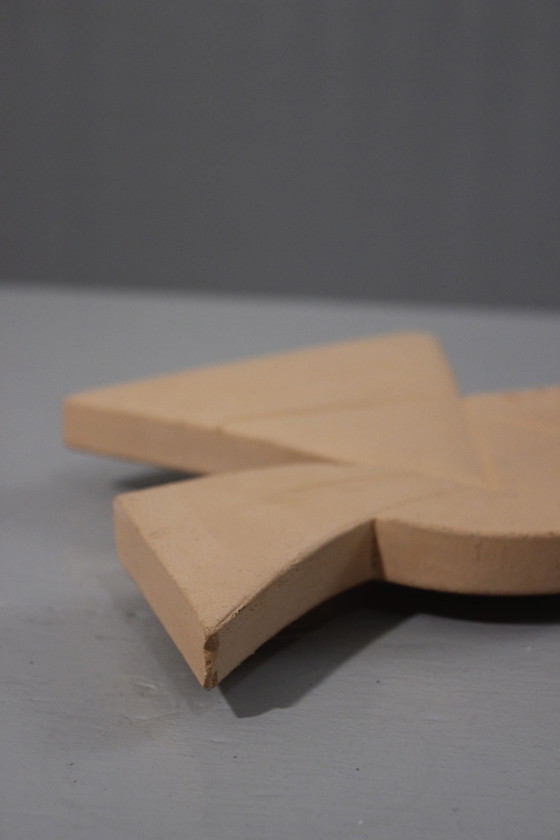 Image 1 of Eglantine Moreau - Specchio in ceramica vintage, design postmoderno Memphis, anni '90