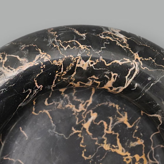Image 1 of Bol en marbre noir Portoro, années 1970