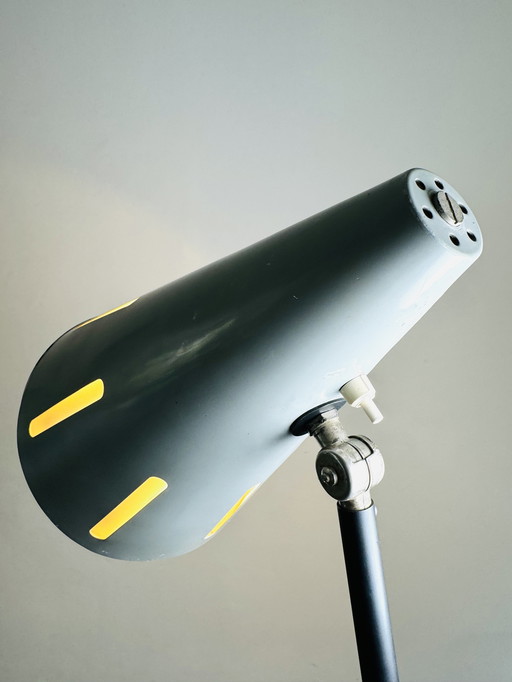 NO. 12 ‘SUN SERIES’ (ZONNESERIE) FLOOR LAMP BY H. BUSQUET FOR HALA ZEIST, THE NETHERLANDS, 1950s