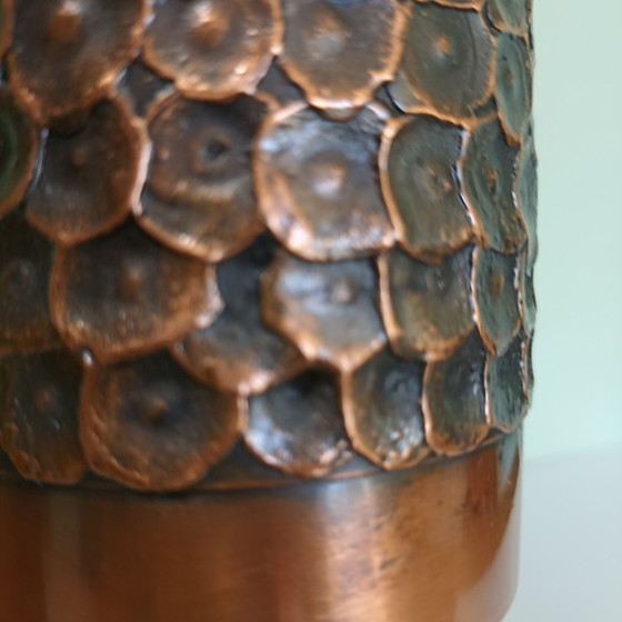 Vintage Brutalistische Bronzen Vaas – Carl Auböck (Wenen) – Carl Aubock, Vazen (photo 3 of 9)