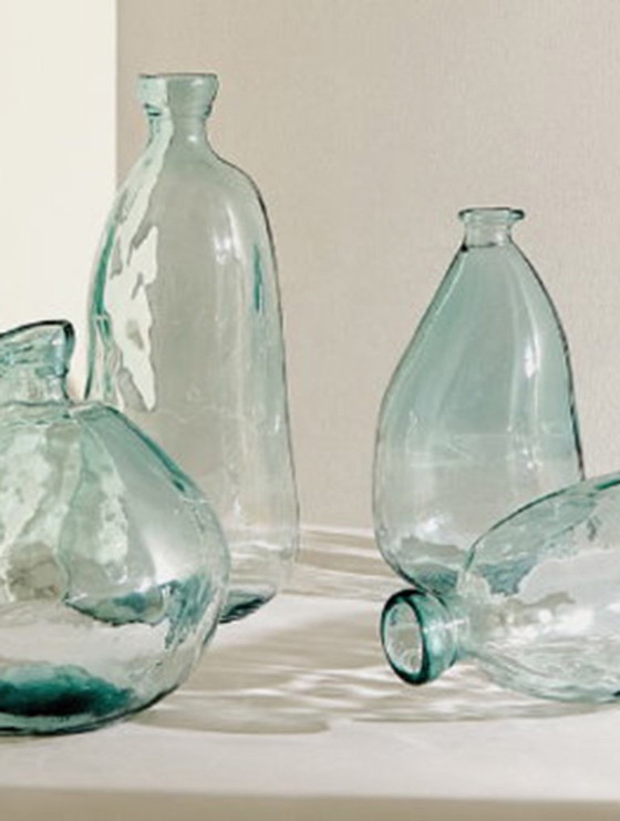 (Fles)vaas, turquoise – Vazen, Glass (photo 4 of 5)