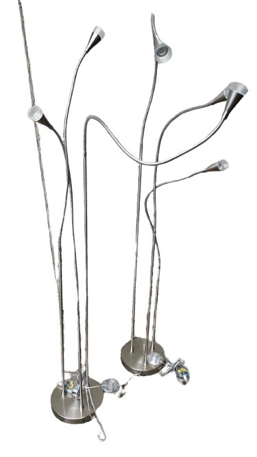 Set de 2 Lampadaires IKEA TIVED (6 Points lumineux) – Flexible – vloerlampen, rvs