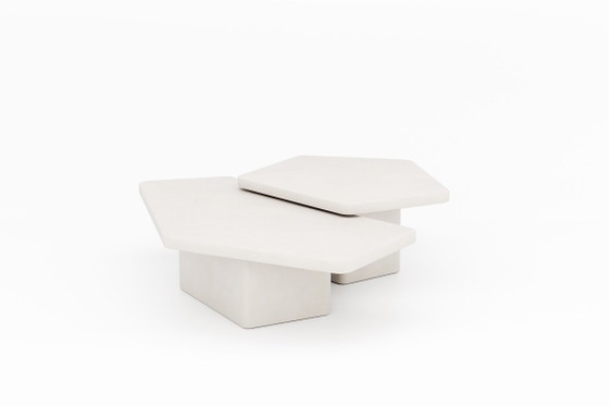Contemporary Plaster Coffee Table Set Mortex – Atelier BB, Salontafels, Other (photo 4 of 18)
