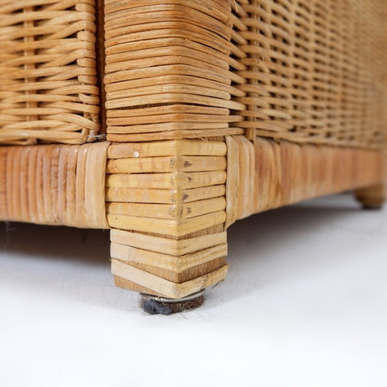 Image 1 of Vintage rieten ladekast - jaren 1960