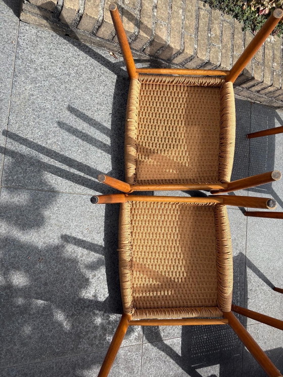 Image 1 of Juego de comedor danés de época - Atribuido a Niels Otto Møller - Seis sillas y una mesa