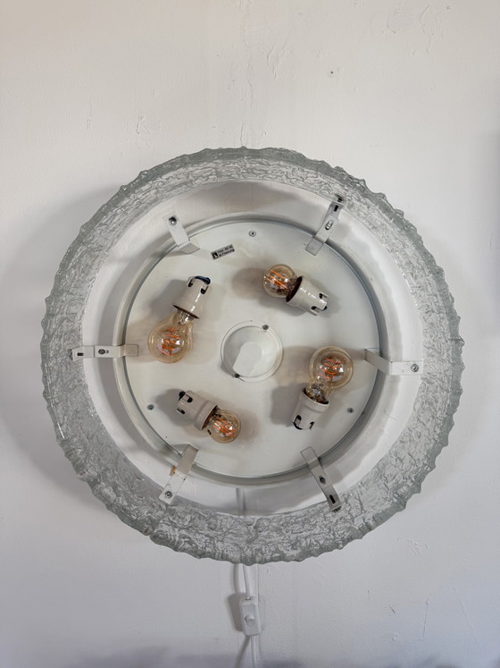 Image 1 of Tabour XL iceglass wall/ceiling lamp, Kaiser Leuchte '70