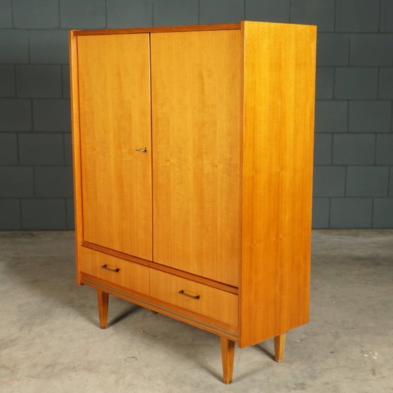 Image 1 of Credenza alta vintage lucida – noce – anni '60
