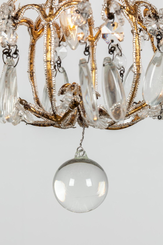 Image 1 of Crystal Chandelier 19x36 cm