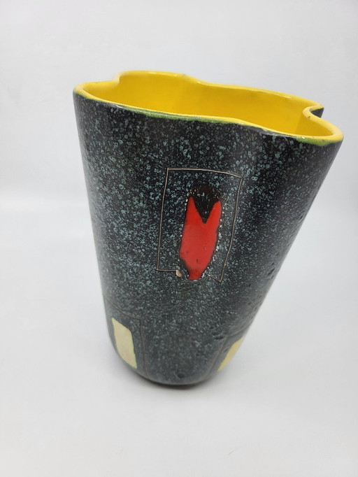 Poët-Laval Taschentuchvase aus Keramik, Frankreich, 1950