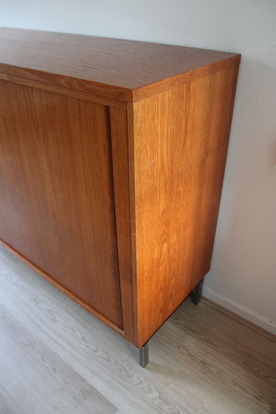 Image 1 of Mobiletto per batteria vintage Eeka – porta a rullo in teak