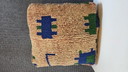 Pouf astratto marocchino, cuscino di seduta berbero
