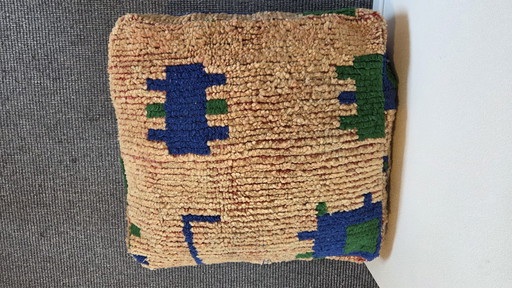 Pouf astratto marocchino, cuscino di seduta berbero