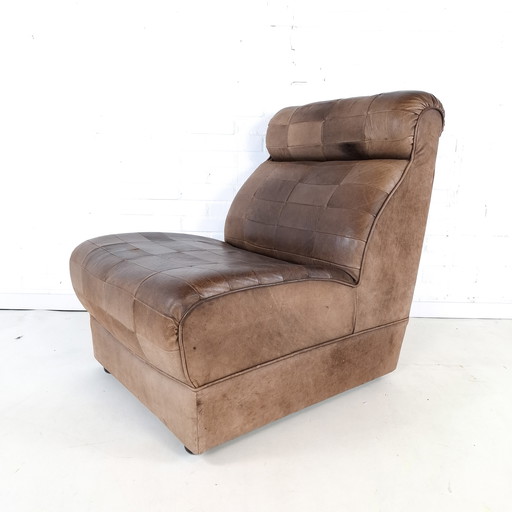 Vintage Armchair Patchwork Leather
