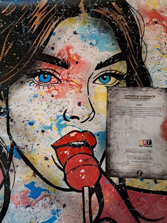 Image 1 of GONGAS - Wachtend op jou - Kunstenaarsdoek