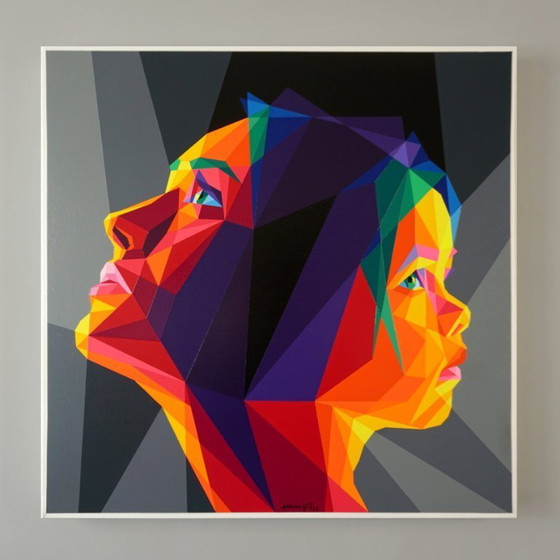 Image 1 of Adrian GONZALEZ TORRES - Generaciones - Schilderij van de kunstenaar