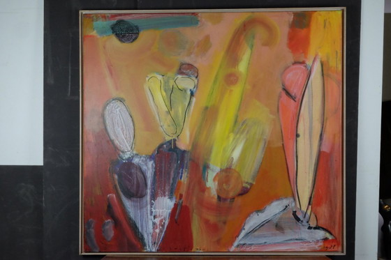 Image 1 of Piet Warffemius, acrilico su lino, 130x140 cm.