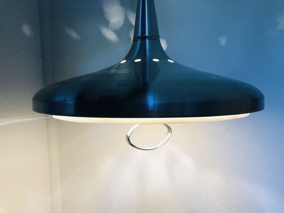 Image 1 of Vintage Space-Age Rise and Fall Pendant Lamp, 1970s