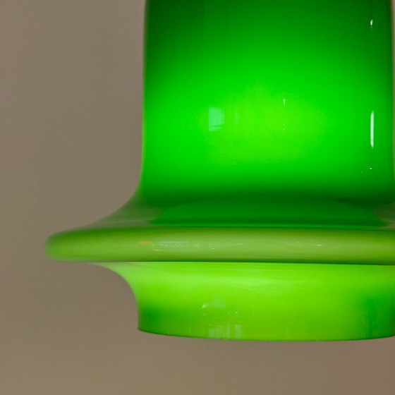 Image 1 of Lampada a sospensione vintage Raak in vetro verde