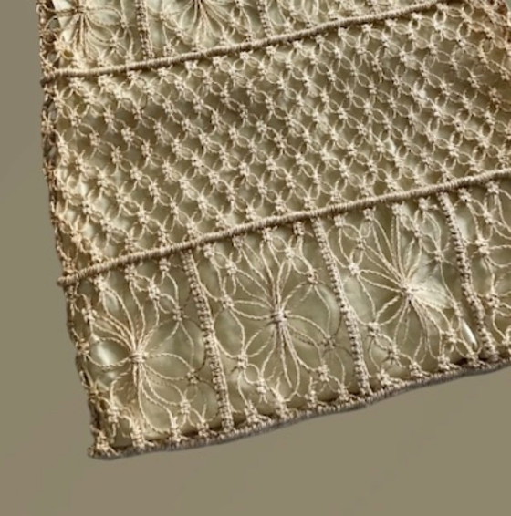 Image 1 of Vintage geweven draad draagtas