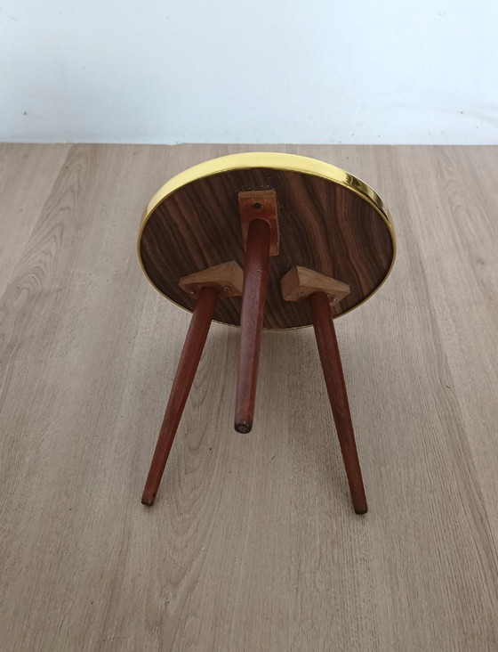 Image 1 of Beistelltisch aus den Fünfzigern mit ungewöhnlichem Motiv