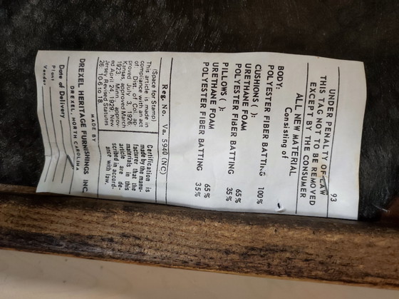 Image 1 of Set di poltrone in mogano Drexel Heritage