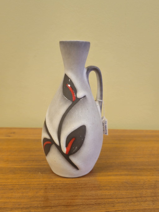 Vintage West Germany Vase Ear Vase Vasdje Red Brown