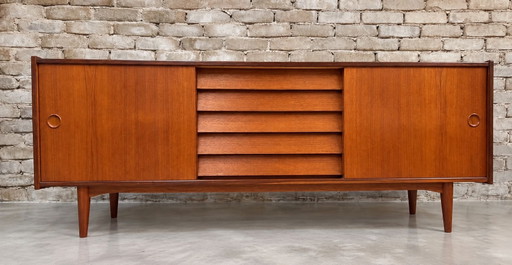 Grande enfilade scandinave en teck – Années 60 