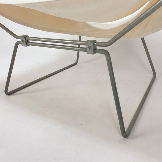 Image 1 of Vintage AP-14 butterfly chair in steel tubes by Pierre Paulin for Ap Polak, 1950