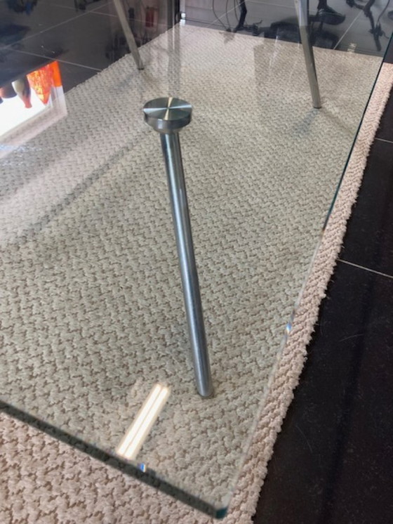 Image 1 of Tavolino Maupertuus, vetro trasparente, 120x80x30