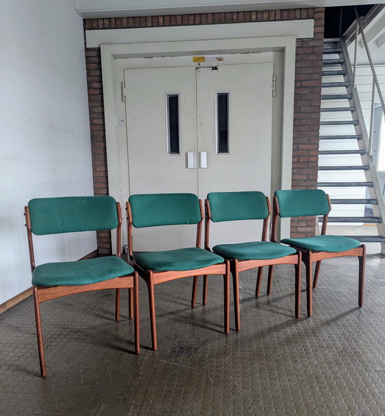 Image 1 of 4x Erik Buch Model 49 Chairs - O.D. Møbler - 1960