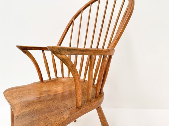 Image 1 of Danish CH18A Oak High Back Chair by Frits Henningsen for Carl Hansen & Son, 1960s