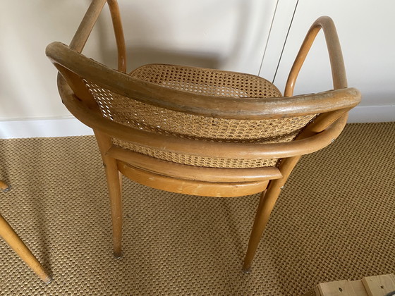 Image 1 of 2 sedie vintage TON ispirate a Thonet (Hoffman) 811