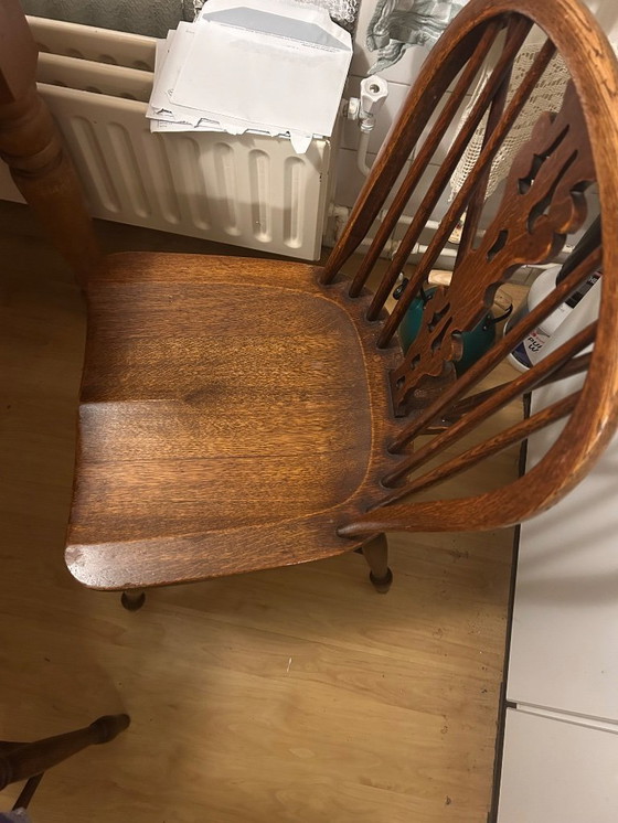 Image 1 of 4 Windsors eetkamerstoelen uit de jaren 50