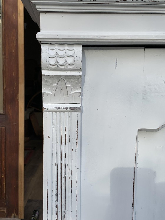 Vintage Painted Wooden Wardrobe (photo 11 of 11)