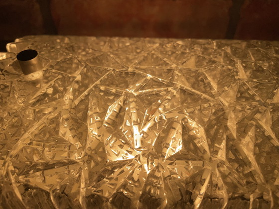 Image 1 of 2 vintage BUR wandlampen ijsglas kristal