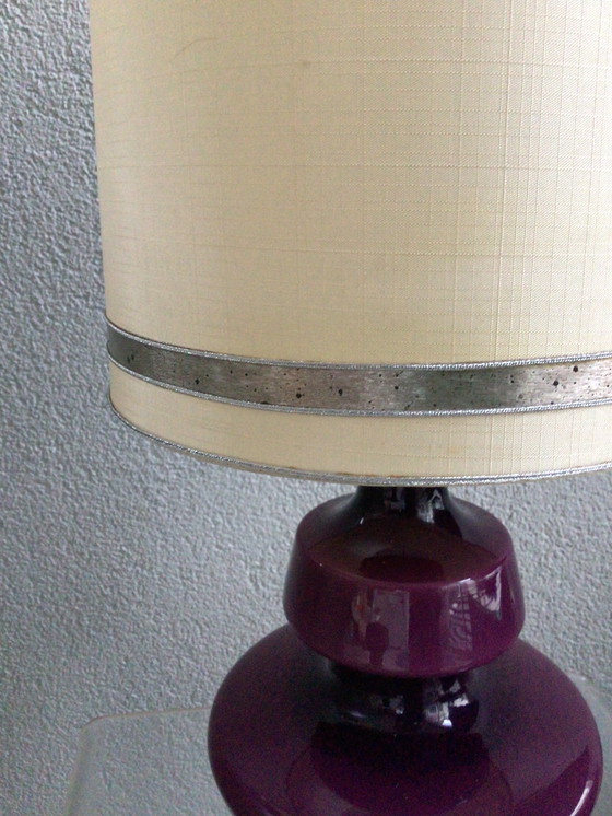 Image 1 of Vintage Holmegaard Lamp With Shade In First Class Condition