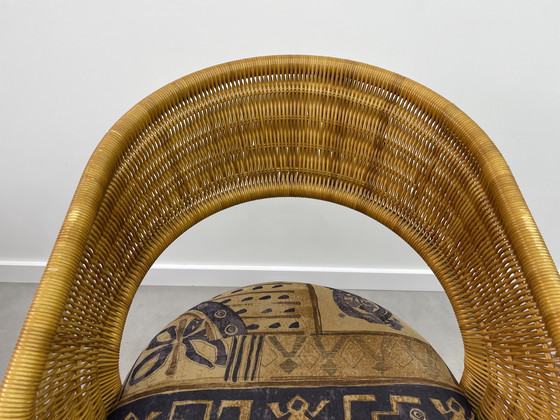 Image 1 of 3 chaises en rotin de Luit van der Helm des années 1980