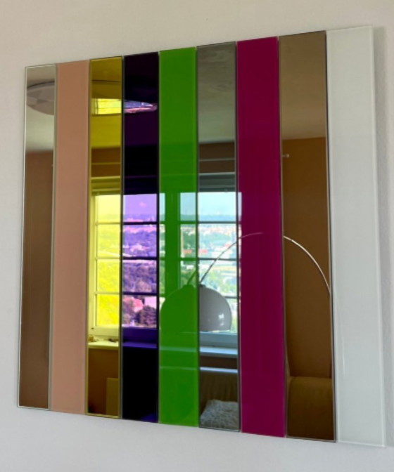 Andrea Lussoli — Colori Mirror — Specchio scultoreo da parete in vetro colorato, firmato dal designer (photo 3 of 5)