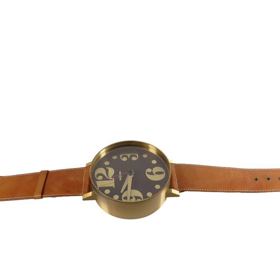 Image 1 of Orologio da parete PEWETA degli anni '70 a forma di orologio da polso XXL