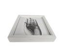 Piero Fornasetti - Bardelli - Carreau de céramique avec cadre en bois - Italie - 2000
