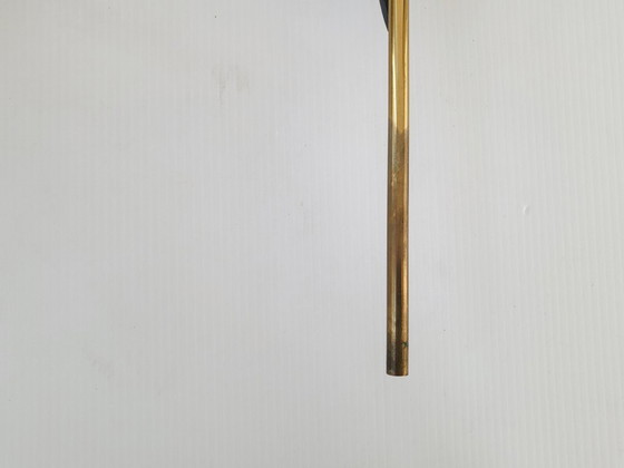 Image 1 of PAIR OF VINTAGE 1950S WALL LIGHTS MAISON ARLUS DLG FELIX AGOSTINI BRASS STEEL GLASS