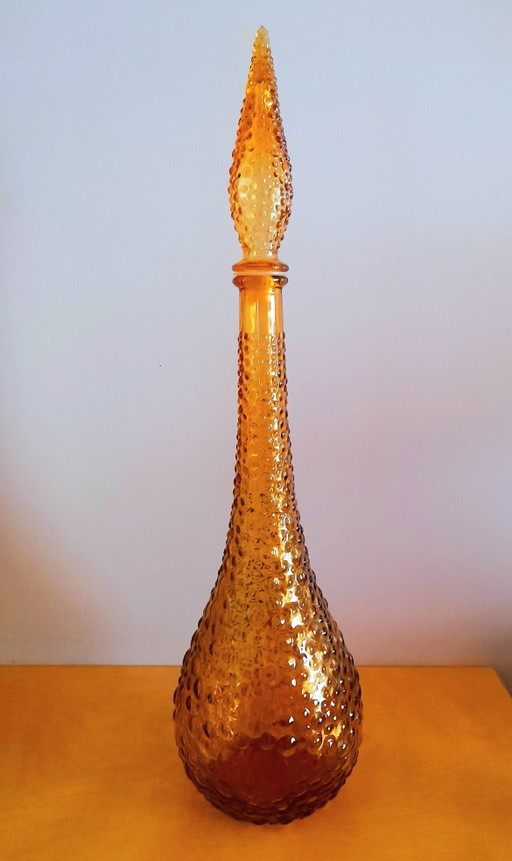 Italiaanse Amberkleurige Empoli karaf, 1970
