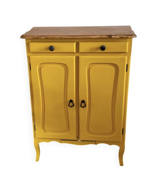 Antique entryway shoe cabinet